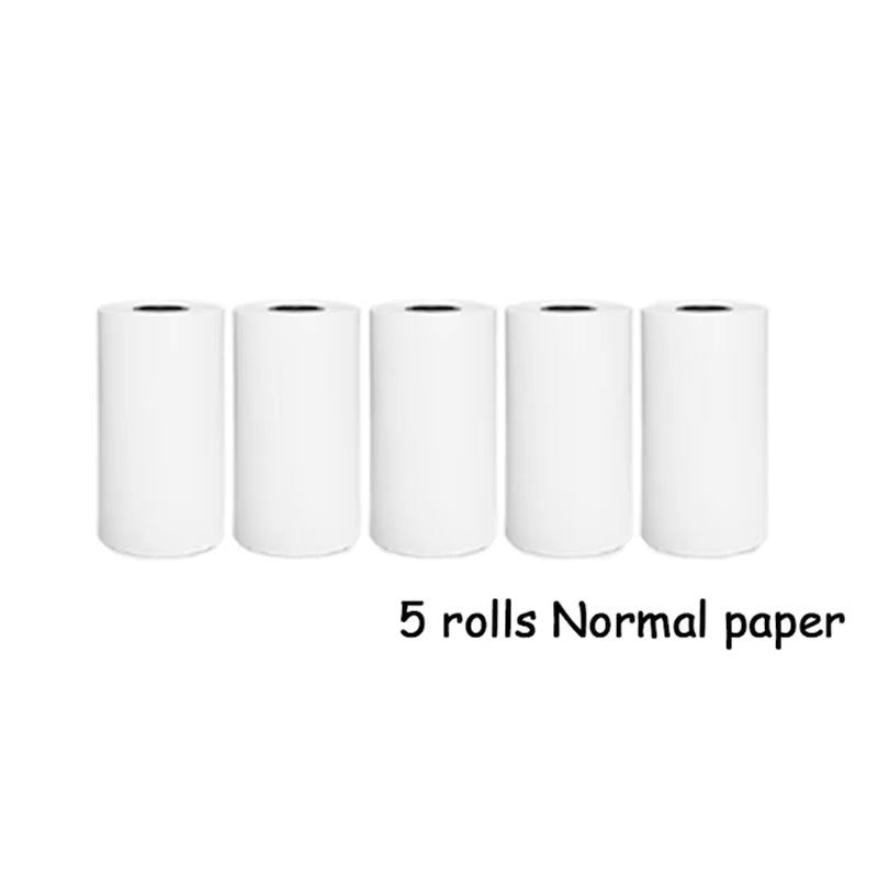 Mini Portable Thermal Printer Paper Photo Pocket Thermal Printer Printing Wireless BT Connect Printers 200Dpi Photo Lable